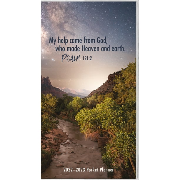 2022-2023 Monthly Pocket Purse Planner Calendar 2yr  Psalm “…Hope”